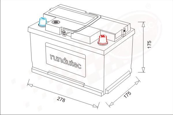 RUTEC RNU070RKN - Başlanğıc batareyası furqanavto.az