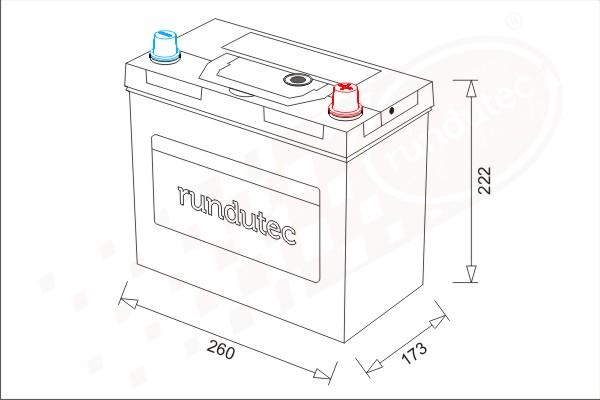 RUTEC RNU080RANBL - Başlanğıc batareyası furqanavto.az