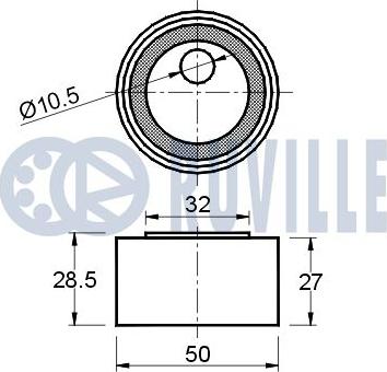 Ruville 540408 - Gərginlik kasnağı, vaxt kəməri furqanavto.az