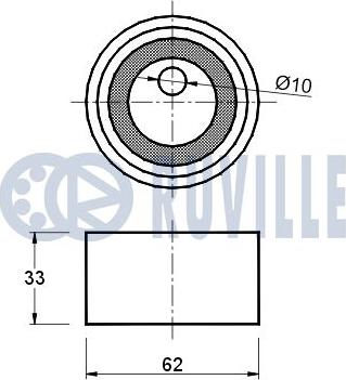 Ruville 540579 - Gərginlik kasnağı, vaxt kəməri furqanavto.az