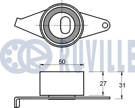 Ruville 540575 - Gərginlik kasnağı, vaxt kəməri furqanavto.az