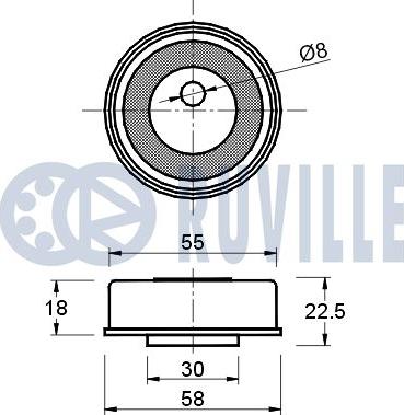 Ruville 540578 - Gərginlik kasnağı, vaxt kəməri furqanavto.az