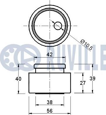 Ruville 540033 - Gərginlik kasnağı, vaxt kəməri furqanavto.az