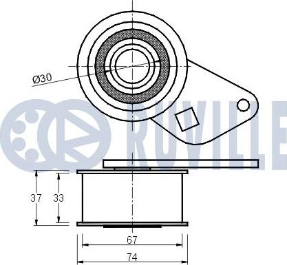 Ruville 540147 - Gərginlik kasnağı, vaxt kəməri furqanavto.az