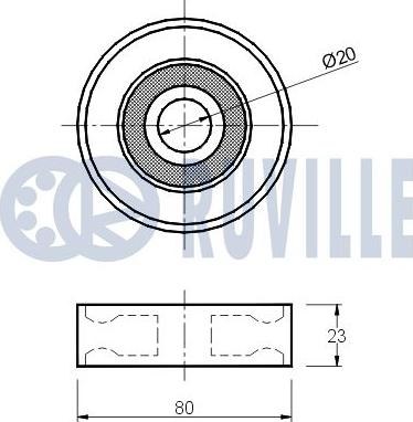 Ruville 540164 - Yönləndirmə / Bələdçi Kasnağı, v-yivli kəmər furqanavto.az