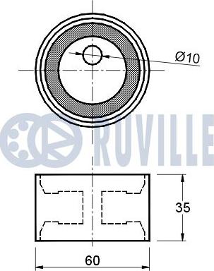 Ruville 540856 - Gərginlik kasnağı, vaxt kəməri furqanavto.az