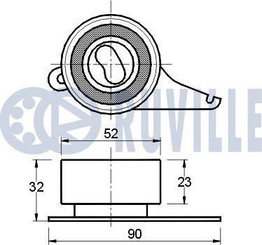 Ruville 540303 - Gərginlik kasnağı, vaxt kəməri furqanavto.az