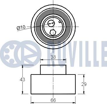 Ruville 540317 - Gərginlik kasnağı, vaxt kəməri furqanavto.az