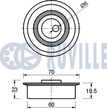 Ruville 540381 - Gərginlik kasnağı, vaxt kəməri furqanavto.az