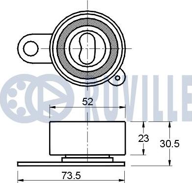 Ruville 540326 - Gərginlik kasnağı, vaxt kəməri furqanavto.az