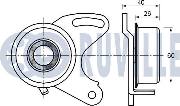 Ruville 540374 - Gərginlik kasnağı, vaxt kəməri www.furqanavto.az