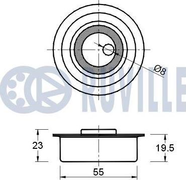 Ruville 540378 - Gərginlik kasnağı, vaxt kəməri furqanavto.az