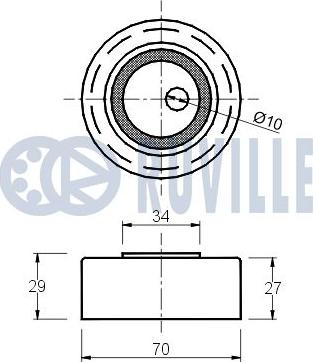 Ruville 540237 - Kəmər Dartıcı, v-yivli kəmər furqanavto.az