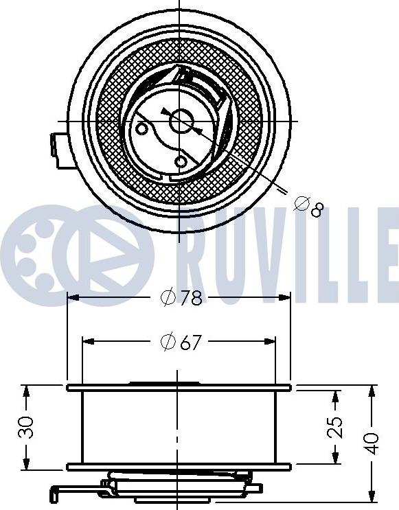 Ruville 540765 - Gərginlik kasnağı, vaxt kəməri furqanavto.az