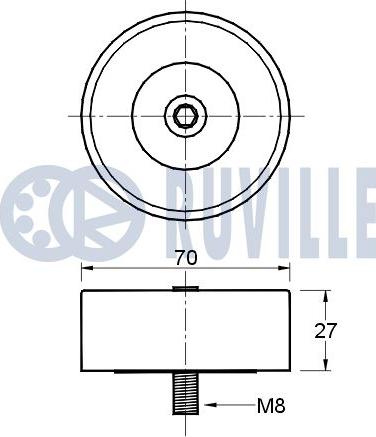 Ruville 541646 - Yönləndirmə / Bələdçi Kasnağı, v-yivli kəmər furqanavto.az