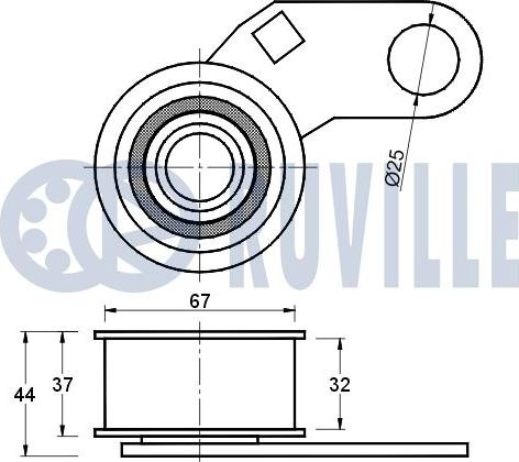 Ruville 541066 - Gərginlik kasnağı, vaxt kəməri furqanavto.az