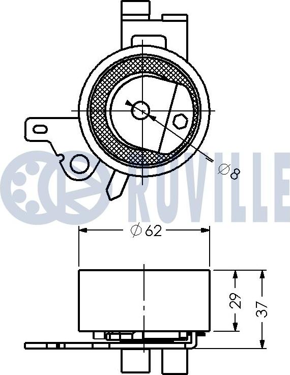 Ruville 541082 - Gərginlik kasnağı, vaxt kəməri furqanavto.az