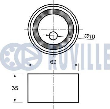 Ruville 541167 - Gərginlik kasnağı, vaxt kəməri furqanavto.az