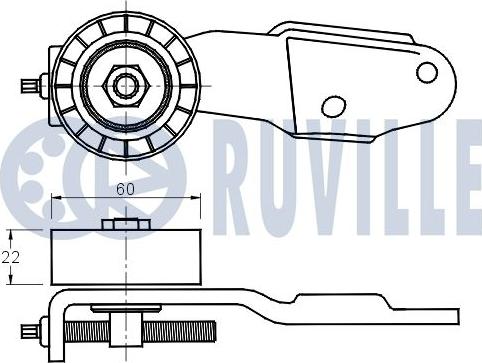 Ruville 541762 - Kəmər Dartıcı, v-yivli kəmər furqanavto.az