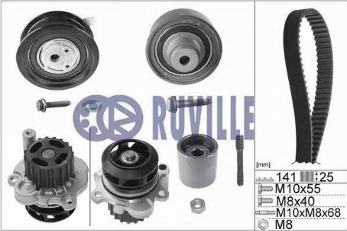 Ruville 55491731 - Su Pompası və Vaxt Kəməri Dəsti furqanavto.az