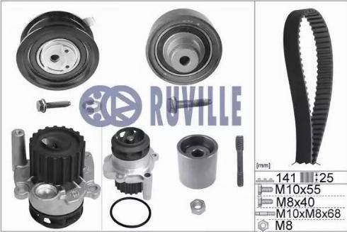 Ruville 55491733 - Su Pompası və Vaxt Kəməri Dəsti furqanavto.az