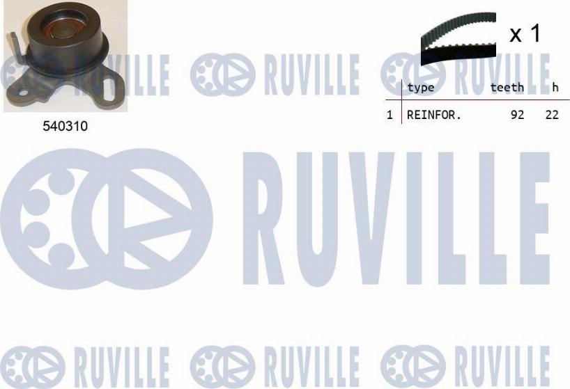 Ruville 550450 - Vaxt kəməri dəsti furqanavto.az