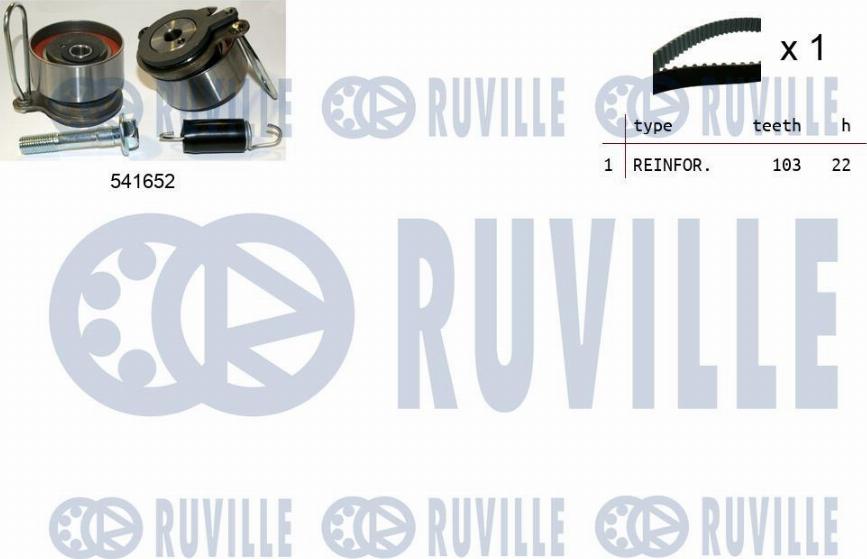 Ruville 550406 - Vaxt kəməri dəsti furqanavto.az