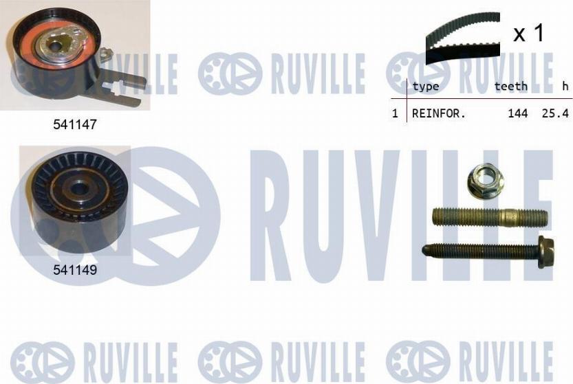 Ruville 550052 - Vaxt kəməri dəsti furqanavto.az