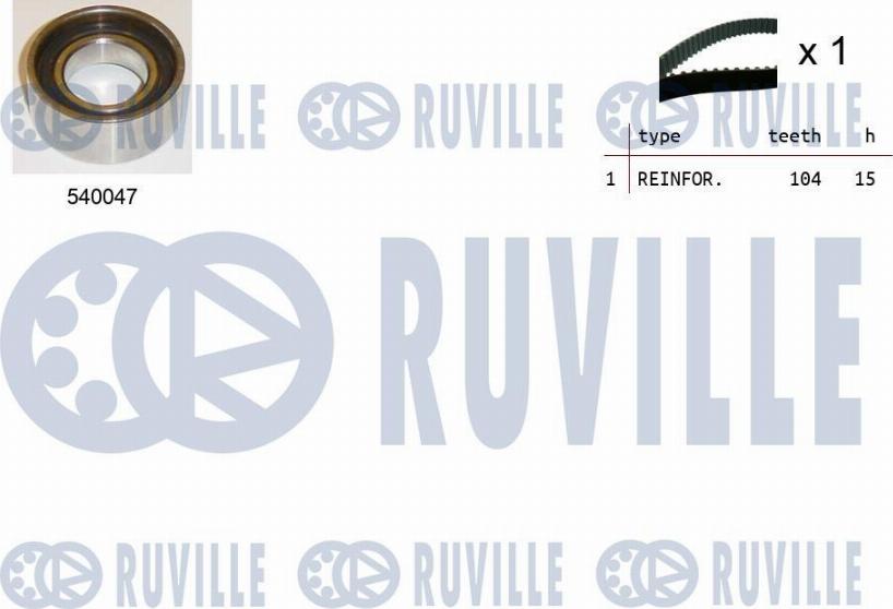 Ruville 550065 - Vaxt kəməri dəsti furqanavto.az