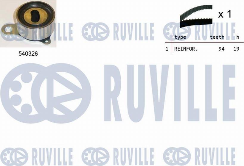 Ruville 550162 - Vaxt kəməri dəsti furqanavto.az