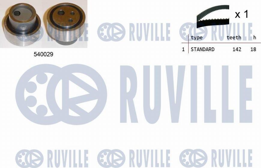 Ruville 550129 - Vaxt kəməri dəsti furqanavto.az