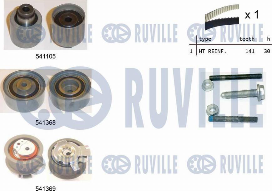 Ruville 550126 - Vaxt kəməri dəsti furqanavto.az