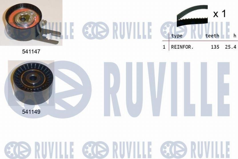 Ruville 550121 - Vaxt kəməri dəsti furqanavto.az