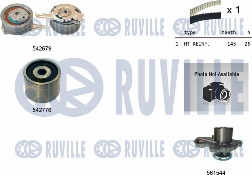 Ruville 5503911 - Su Pompası və Vaxt Kəməri Dəsti furqanavto.az