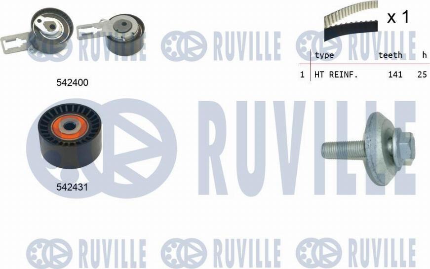 Ruville 550358 - Vaxt kəməri dəsti furqanavto.az