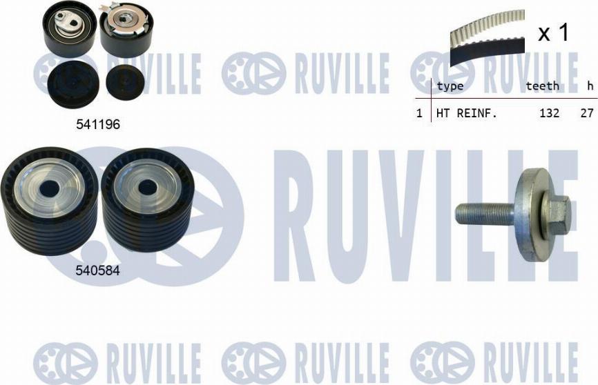 Ruville 550357 - Vaxt kəməri dəsti furqanavto.az