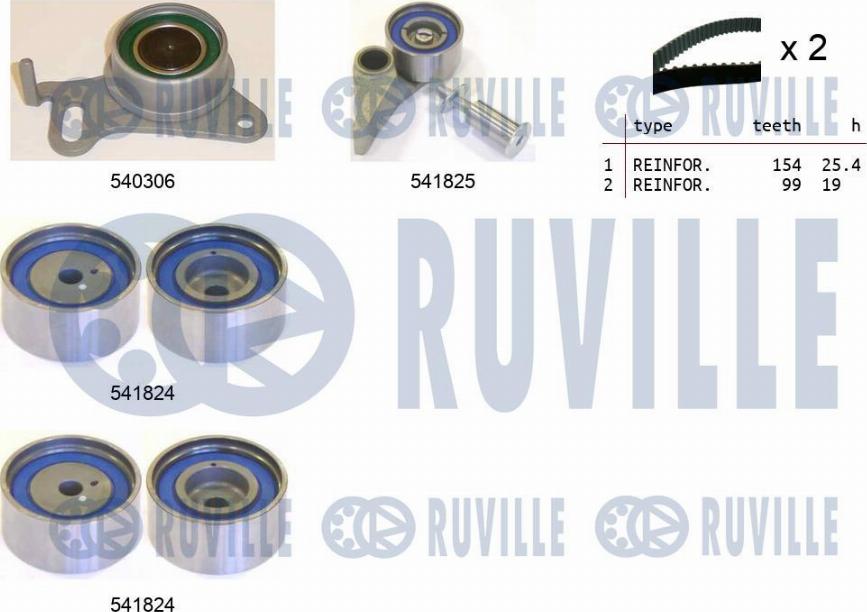Ruville 550301 - Vaxt kəməri dəsti furqanavto.az