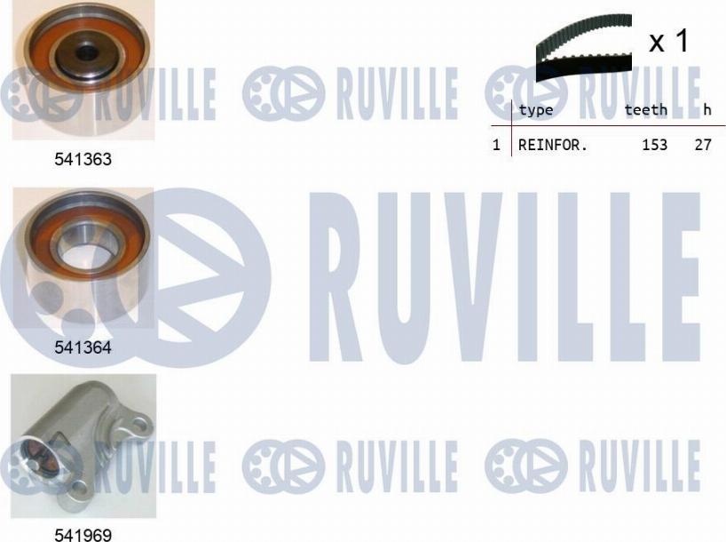 Ruville 550308 - Vaxt kəməri dəsti furqanavto.az