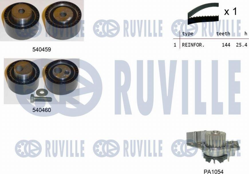 Ruville 5502941 - Su Pompası və Vaxt Kəməri Dəsti furqanavto.az