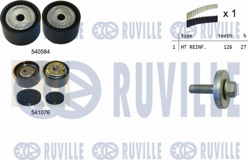 Ruville 550277 - Vaxt kəməri dəsti furqanavto.az