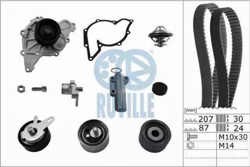 Ruville 55703771 - Su Pompası və Vaxt Kəməri Dəsti furqanavto.az