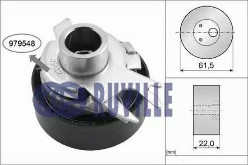 Ruville 55719 - Gərginlik kasnağı, vaxt kəməri furqanavto.az