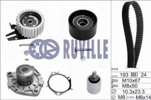 Ruville 56036721 - Su Pompası və Vaxt Kəməri Dəsti furqanavto.az