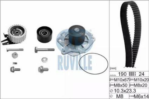 Ruville 56036771 - Su Pompası və Vaxt Kəməri Dəsti furqanavto.az