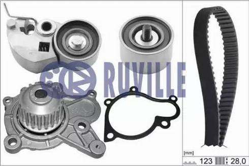 Ruville 58432701 - Su Pompası və Vaxt Kəməri Dəsti furqanavto.az