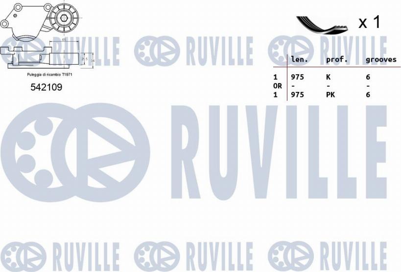 Ruville 570091 - V-yivli kəmər dəsti furqanavto.az