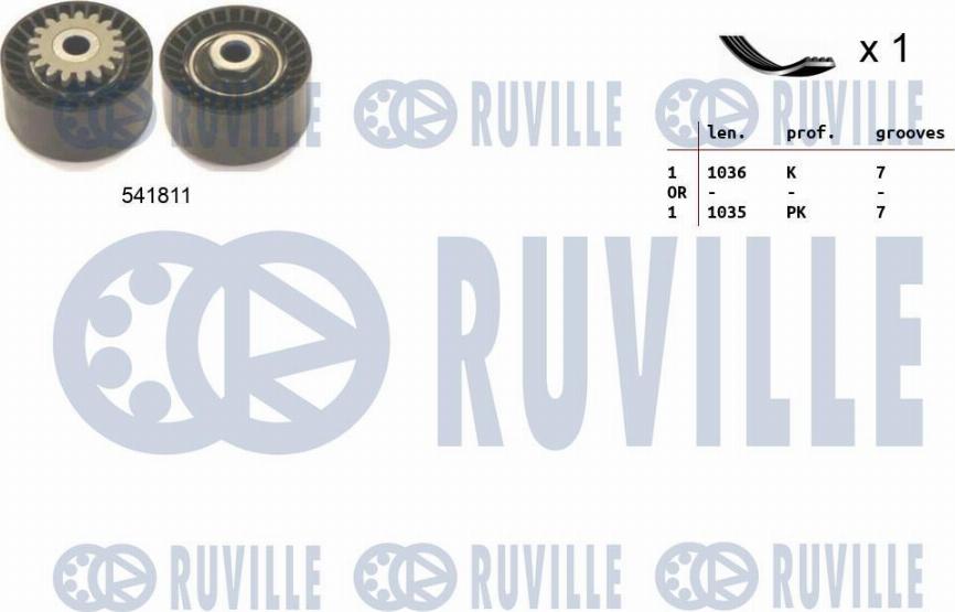 Ruville 570065 - V-yivli kəmər dəsti furqanavto.az