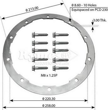 Automotive RYME 0414290 - Bolt, əyləc diski furqanavto.az