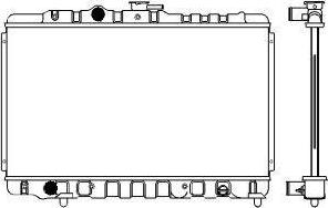 SAKURA Automotive 1460-0116 - Radiator, mühərrikin soyudulması furqanavto.az