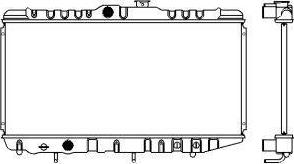 SAKURA Automotive 1460-0110 - Radiator, mühərrikin soyudulması furqanavto.az